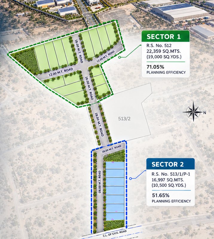 Draft layout, conceptual illustration